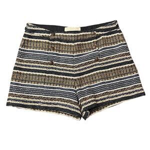 Zara Girls Striped Tweed Shorts - Size 13/14